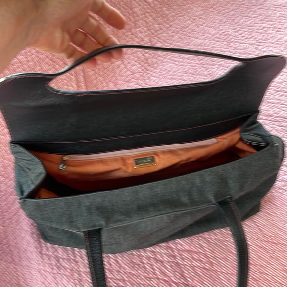 Escada Leather and Denim bag - Picture 2 of 7